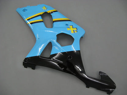 Amotopart 2000-2002 Suzuki GSXR1000 Cladding Multi Blue Kit