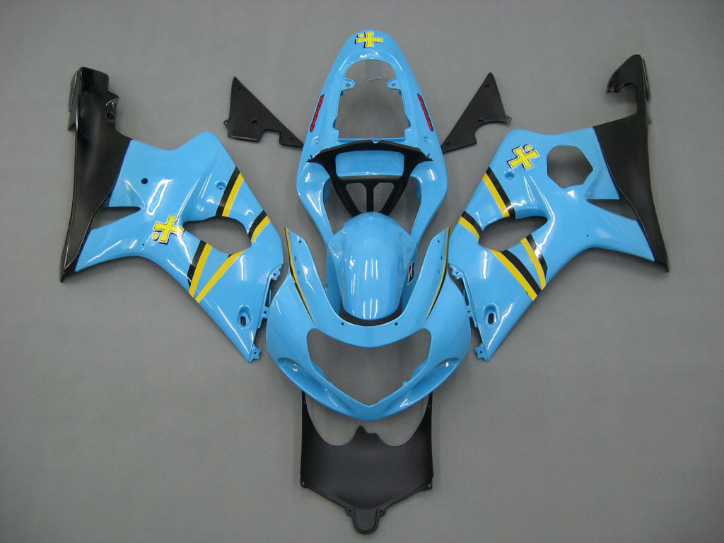 Carene 2000-2002 Suzuki GSXR 1000 Blu Nero Rizla Generico