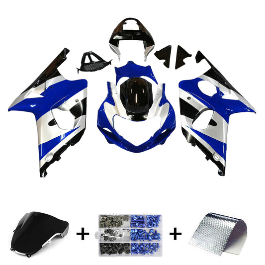 Carene 2000-2002 Suzuki GSXR 1000 Argento Blu Nero GSXR Generico