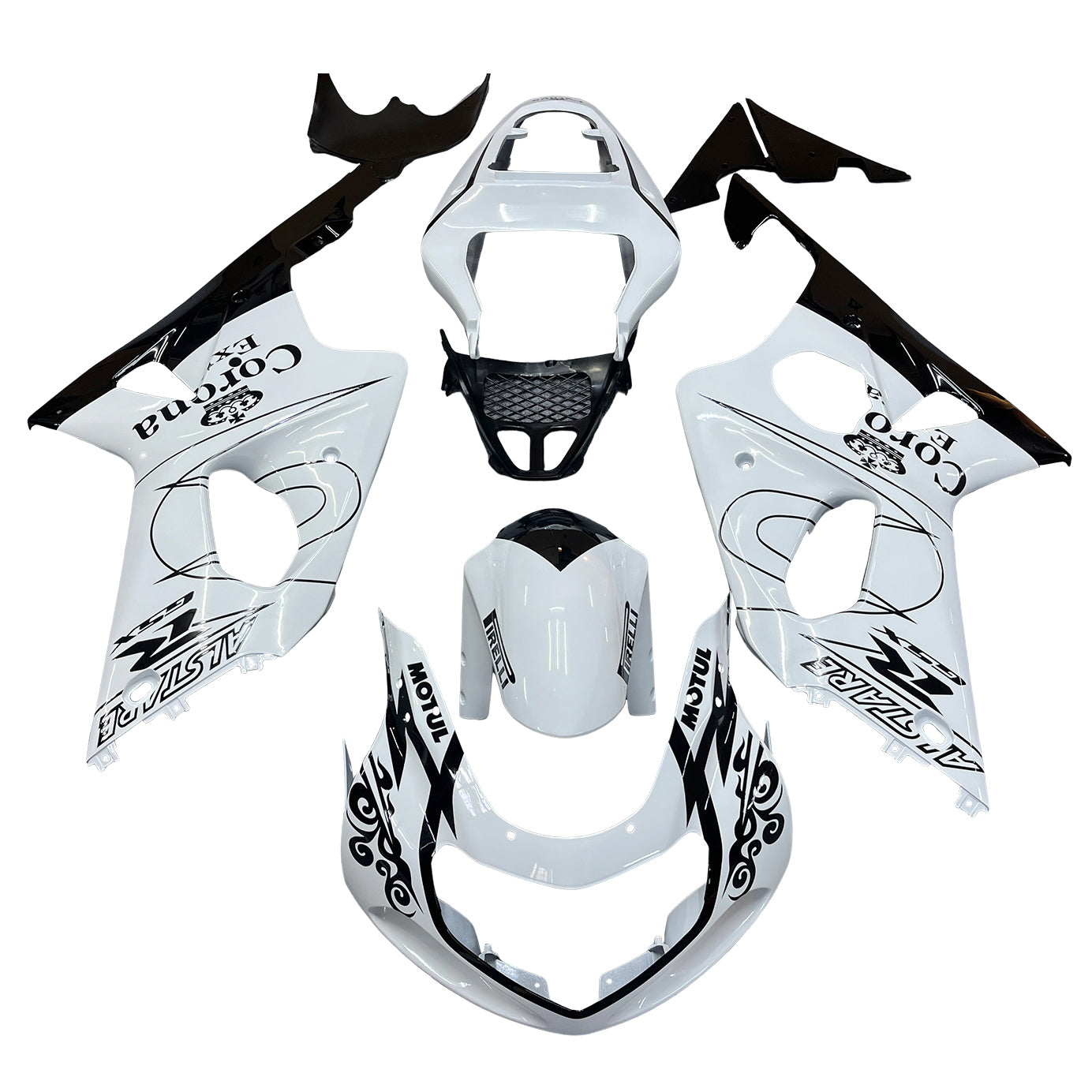 Amotopart 2000-2002 Suzuki GSXR1000 Cladding White? It Kit