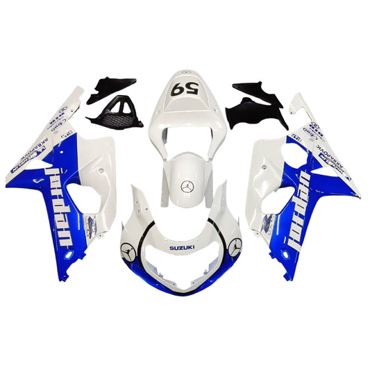 Carene 2000-2002 Suzuki GSXR 1000 Bianco &amp; Blu Jordan Racing Generic