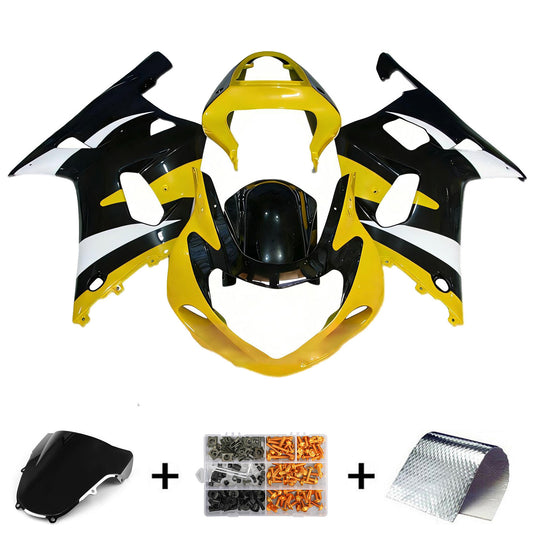 Amotopart Suzuki GSXR1000 2000-2002 K1 K2 Kit carena Carrozzeria Plastica ABS