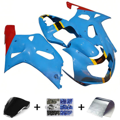 Amotopart Suzuki GSXR1000 2000-2002 K1 K2 Kit carena Carrozzeria Plastica ABS