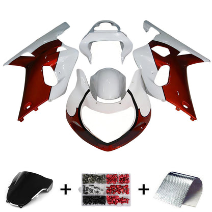 Amotopart Suzuki GSXR1000 2000-2002 K1 K2 Kit carena Carrozzeria Plastica ABS