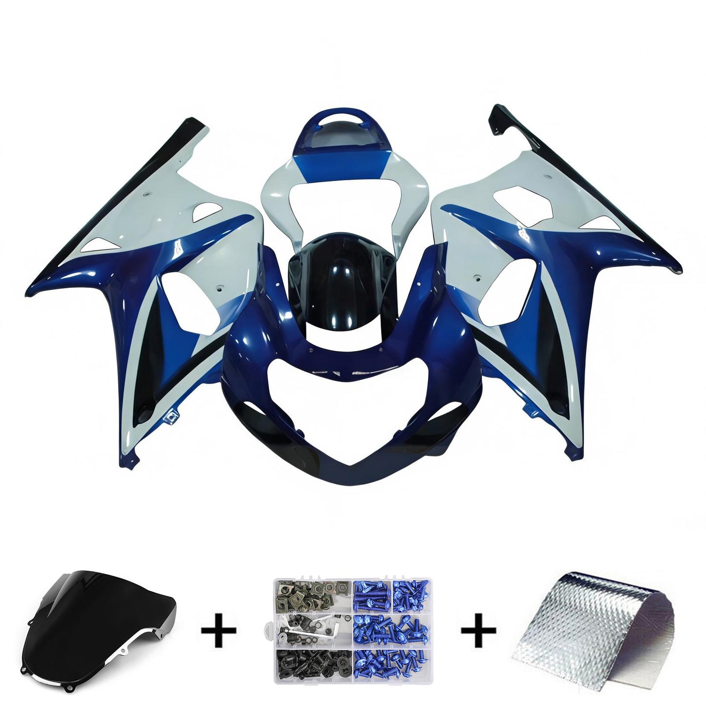Amotopart Suzuki GSXR1000 2000-2002 K1 K2 Kit carena Carrozzeria Plastica ABS