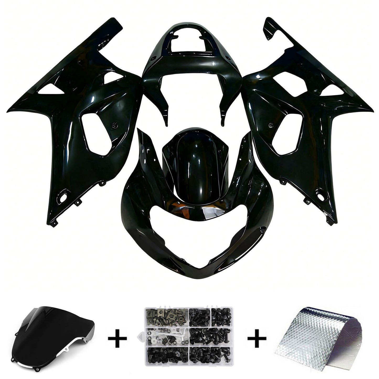 Amotopart Suzuki GSXR1000 2000-2002 K1 K2 Kit carena Carrozzeria Plastica ABS