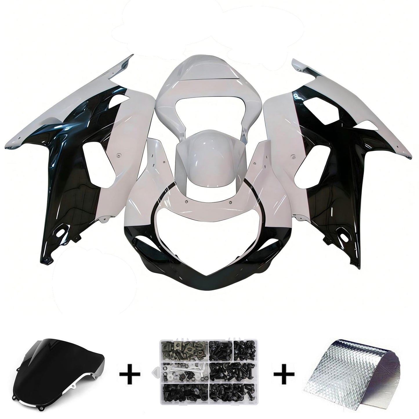 Amotopart Suzuki GSXR1000 2000-2002 K1 K2 Kit carena Carrozzeria Plastica ABS