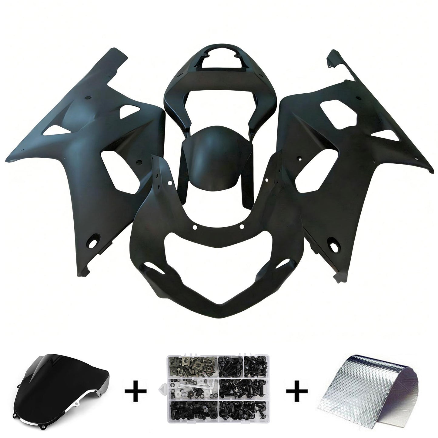 Amotopart Suzuki GSXR1000 2000-2002 K1 K2 Kit carena Carrozzeria Plastica ABS