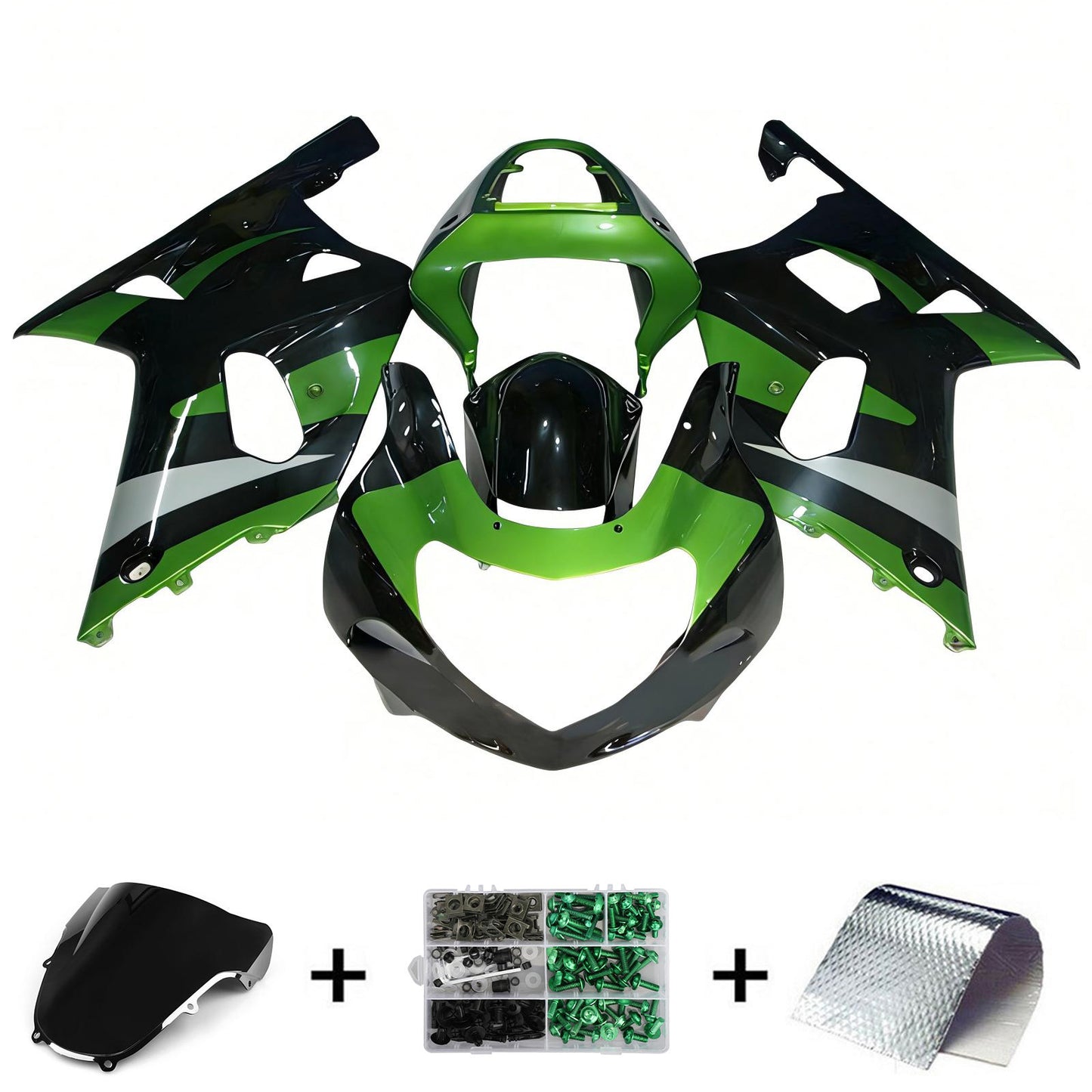 Amotopart Suzuki GSXR1000 2000-2002 K1 K2 Kit carena Carrozzeria Plastica ABS