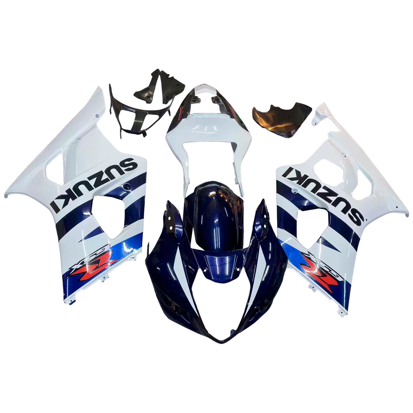Carene 2003-2004 Suzuki GSXR 1000 Bianco &amp; Blu GSXR Generico