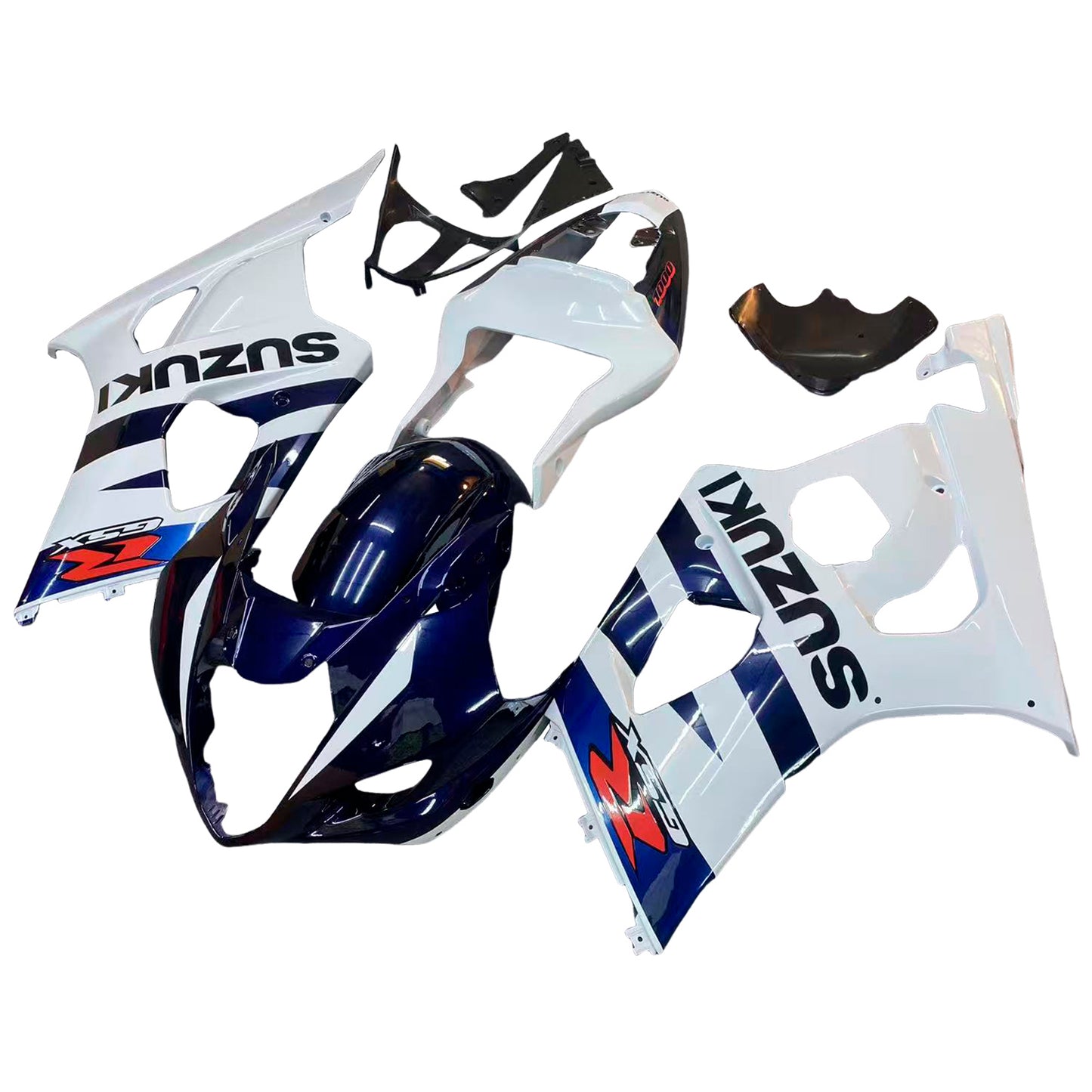 Carene 2003-2004 Suzuki GSXR 1000 Bianco &amp; Blu GSXR Generico