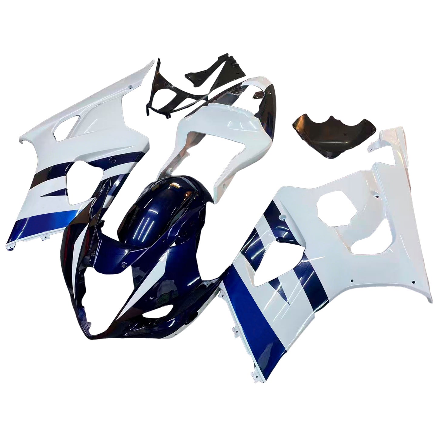 Carene 2003-2004 Suzuki GSXR 1000 Bianco &amp; Blu GSXR Generico