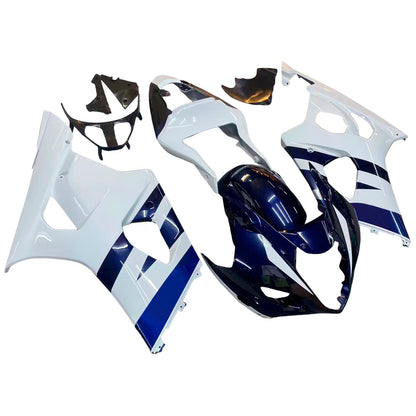 Amotopart 2003-2004 Suzuki GSXR1000 Cladding White? & kit blu scuro