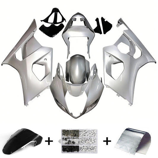 Carene 2003-2004 Suzuki GSXR 1000 Argento GSXR Racing Generico