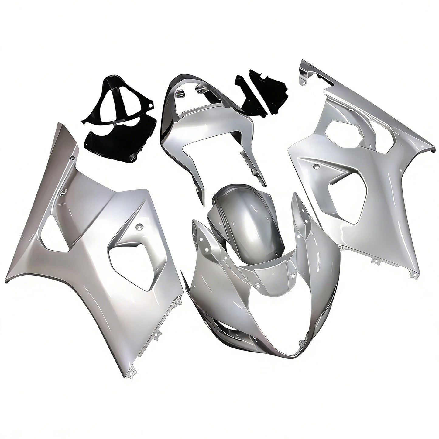 Carene 2003-2004 Suzuki GSXR 1000 Argento GSXR Racing Generico