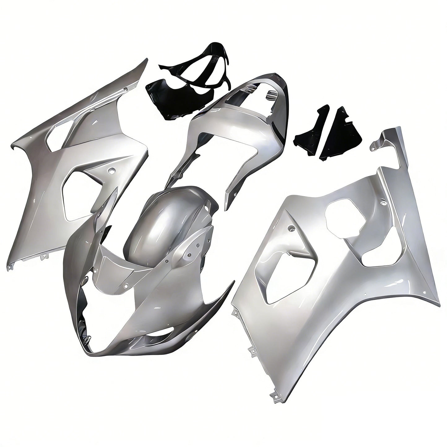 Carene 2003-2004 Suzuki GSXR 1000 Argento GSXR Racing Generico