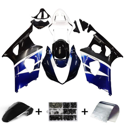 Carene 2003-2004 Suzuki GSXR 1000 Nero Blu Bianco GSXR Generico