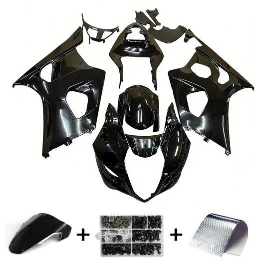 Amotopart 2003-2004 Suzuki GSXR1000 Cladding Matt Blcak Kit