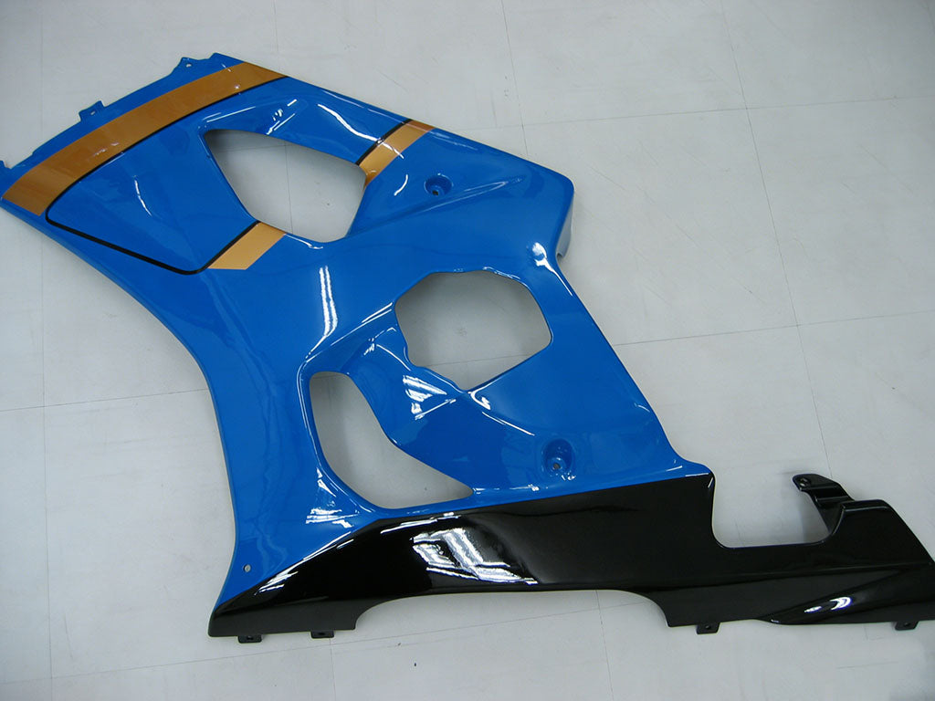 Per GSXR1000 2003-2004 Carrozzeria Carenatura Nero Blu ABS Plastica stampata ad iniezione Set Generico