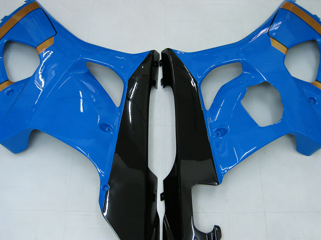 Per GSXR1000 2003-2004 Carrozzeria Carenatura Nero Blu ABS Plastica stampata ad iniezione Set Generico