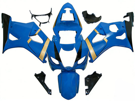 Amotopart 2003-2004 Suzuki GSXR1000 Cladding Multi Blue Kit