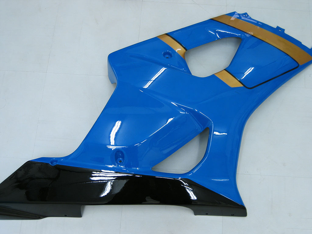 Per GSXR1000 2003-2004 Carrozzeria Carenatura Nero Blu ABS Plastica stampata ad iniezione Set Generico