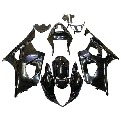 Per GSXR1000 2003-2004 Carenatura per carrozzeria Set di plastica stampata ad iniezione in ABS nero Generico