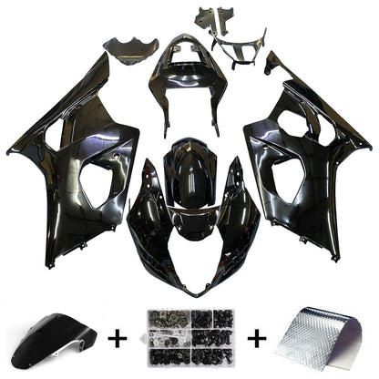 Carene 2003-2004 Suzuki GSXR 1000 All Black Suzuki Racing Generico
