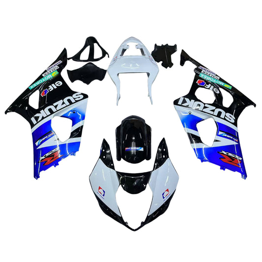 Amotopart 2003-2004 Suzuki GSXR1000 Cladding Multi White & Black Kit