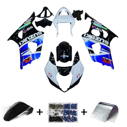 Amotopart 2003-2004 Suzuki GSXR1000 Cladding Multi White & Black Kit