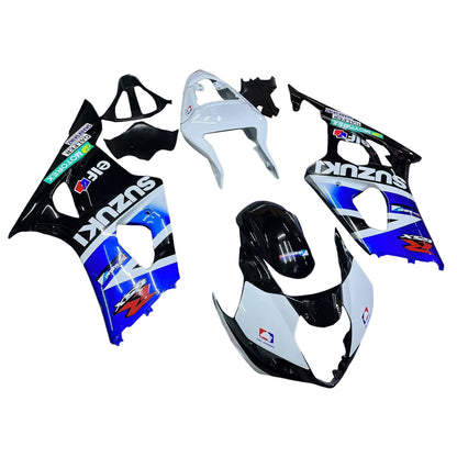 Amotopart 2003-2004 Suzuki GSXR1000 Cladding Multi White & Black Kit