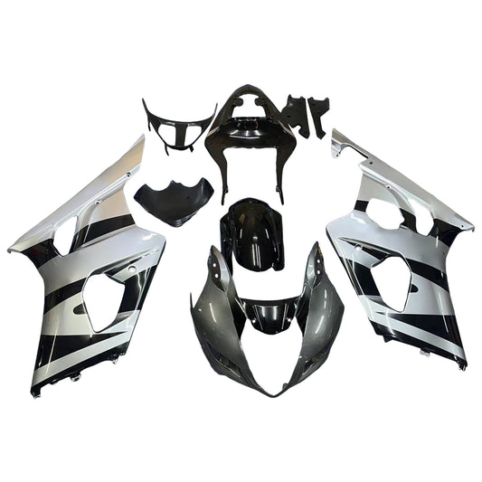 Carene 2003-2004 Suzuki GSXR 1000 Silver &amp; Black GSXR Generico