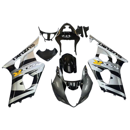 Carene 2003-2004 Suzuki GSXR 1000 Silver &amp; Black GSXR Racing Generico
