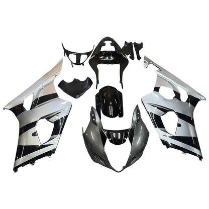 Per GSXR1000 2003-2004 Carenatura per carrozzeria Set di plastica stampata ad iniezione in ABS nero Generico