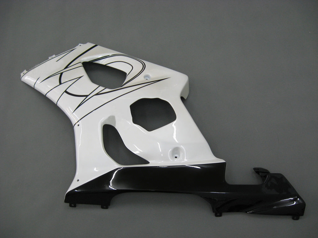 Per GSXR1000 2003-2004 Carrozzeria Carenatura ABS bianco Set plastica stampata ad iniezione Generico