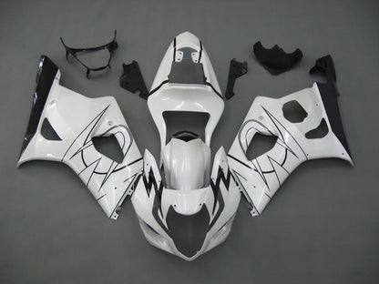Carene 2003-2004 Suzuki GSXR 1000 Bianco Corona GSXR Racing Generico