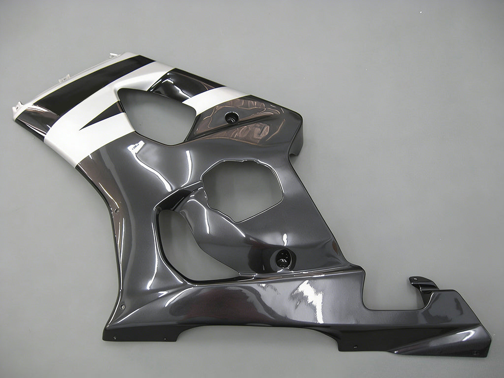 Carene 2003-2004 Suzuki GSXR 1000 Nero &amp; Bianco GSXR Racing Generico