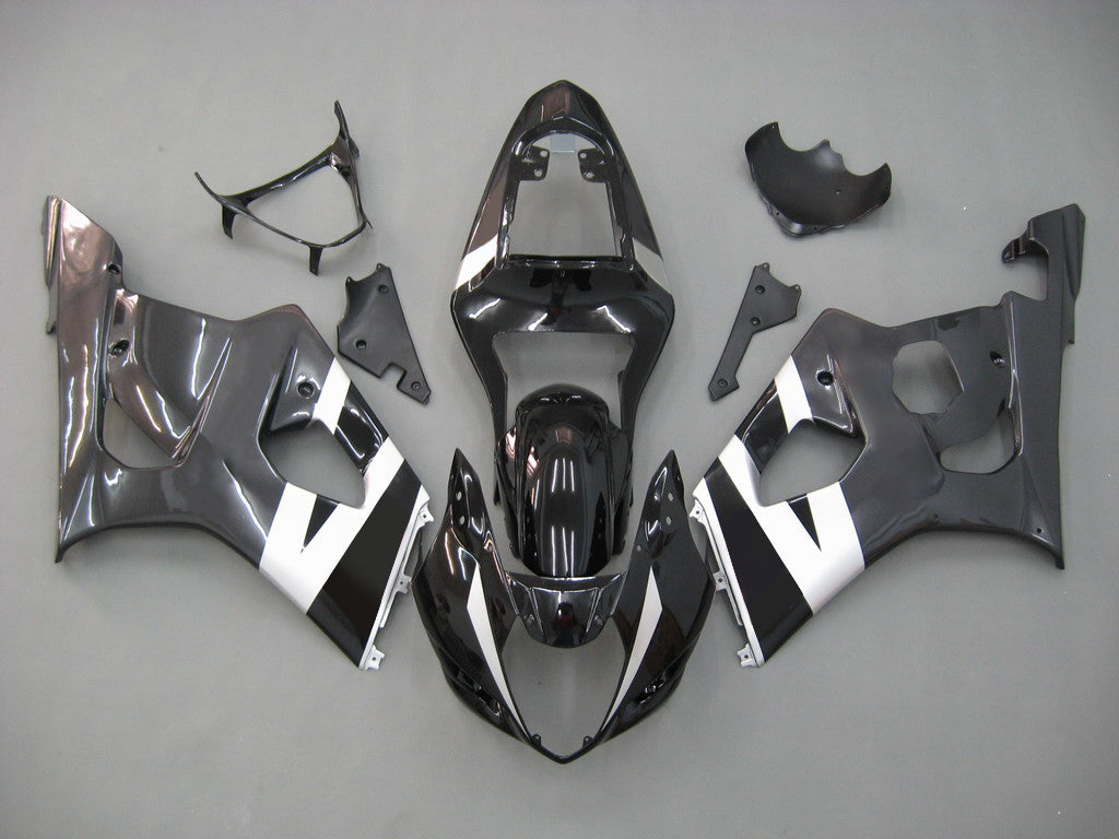 Per GSXR1000 2003-2004 Carenatura per carrozzeria Set di plastica stampata ad iniezione in ABS nero Generico