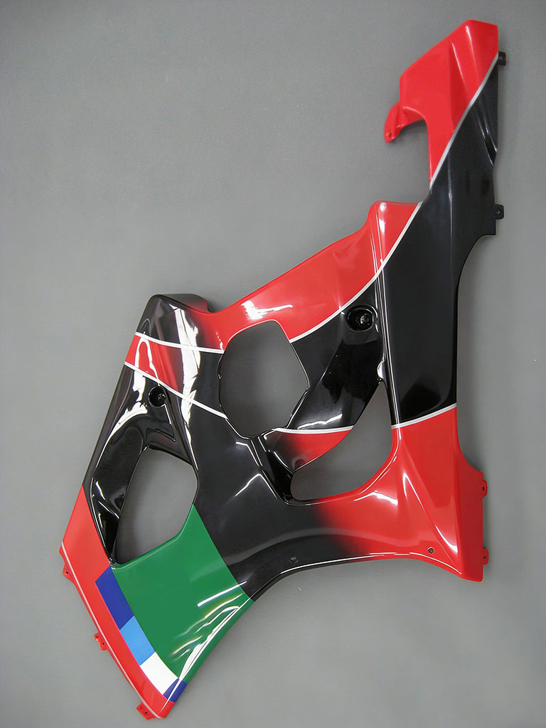 Amotopart 2003-2004 Suzuki GSXR1000 Cladding Multi Red & Black Kit