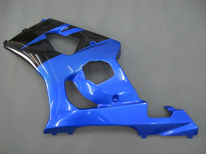 Per GSXR1000 2003-2004 Carrozzeria Carenatura Nero Blu ABS Plastica stampata ad iniezione Set Generico