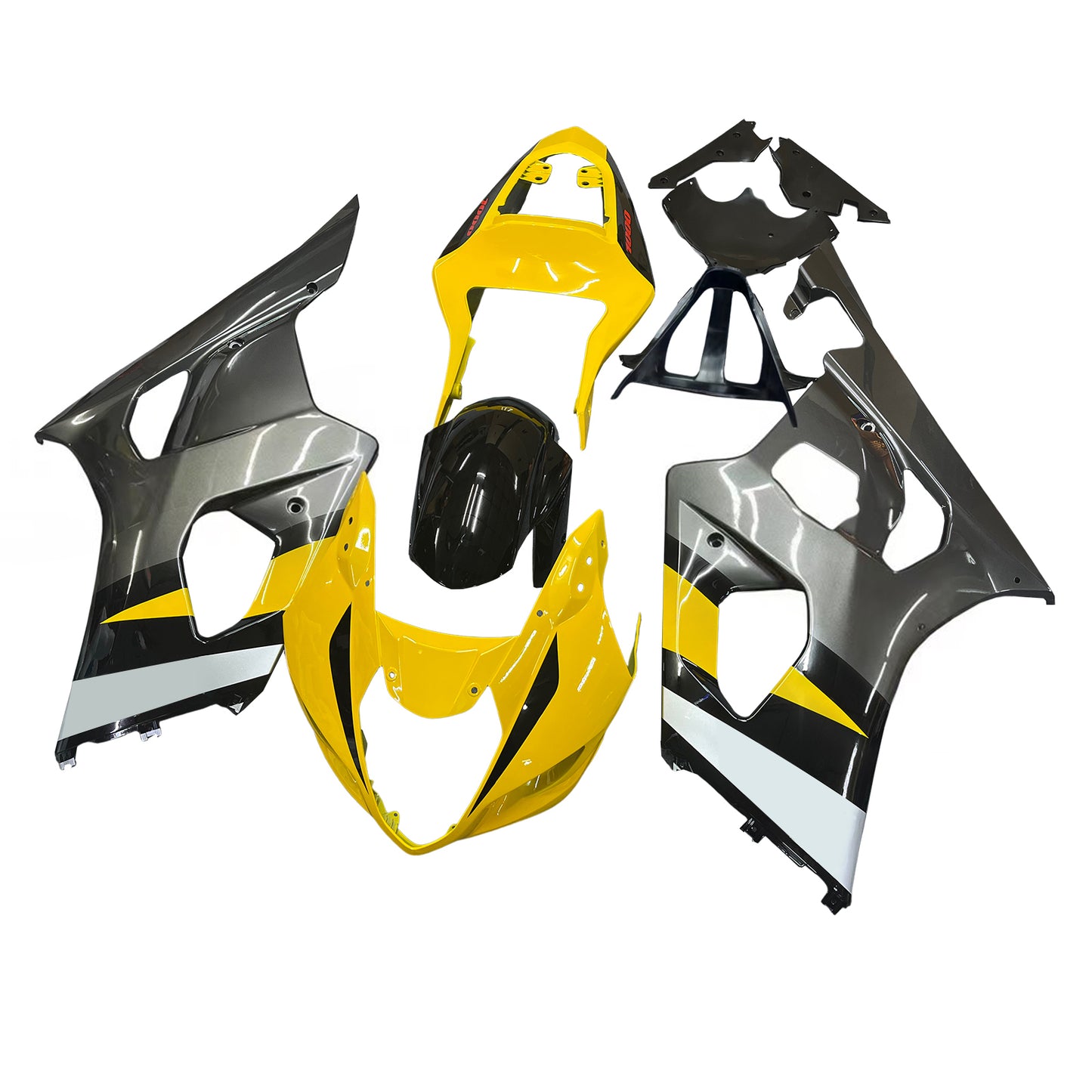 Carene 2003-2004 Suzuki GSXR 1000 Giallo &amp; Nero GSXR Generico