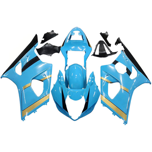 Amotopart 2003-2004 Suzuki GSXR1000 Cladding Multi Blue Kit