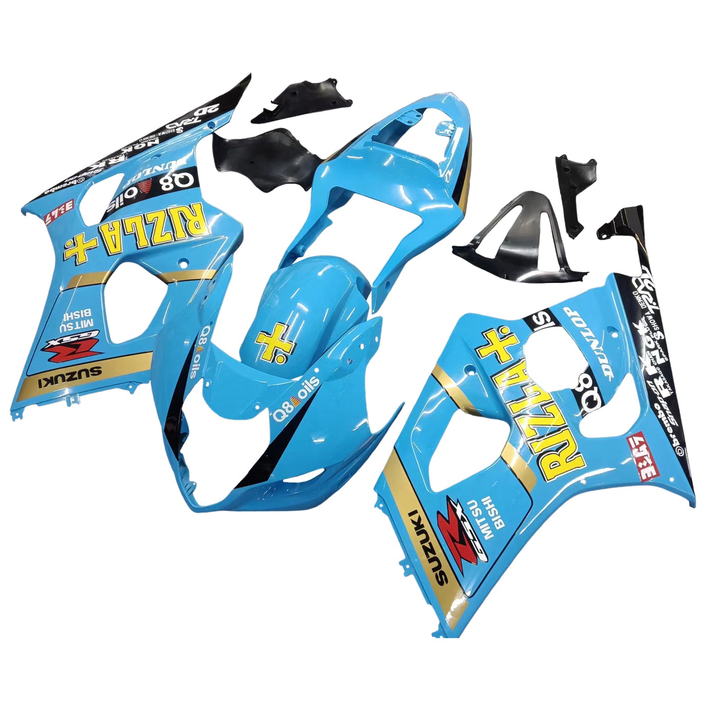 Carene 2003-2004 Suzuki GSXR 1000 Blu Rizla Suzuki Racing Generico