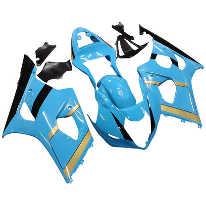 Amotopart 2003-2004 Suzuki GSXR1000 Cladding Multi Blue Kit