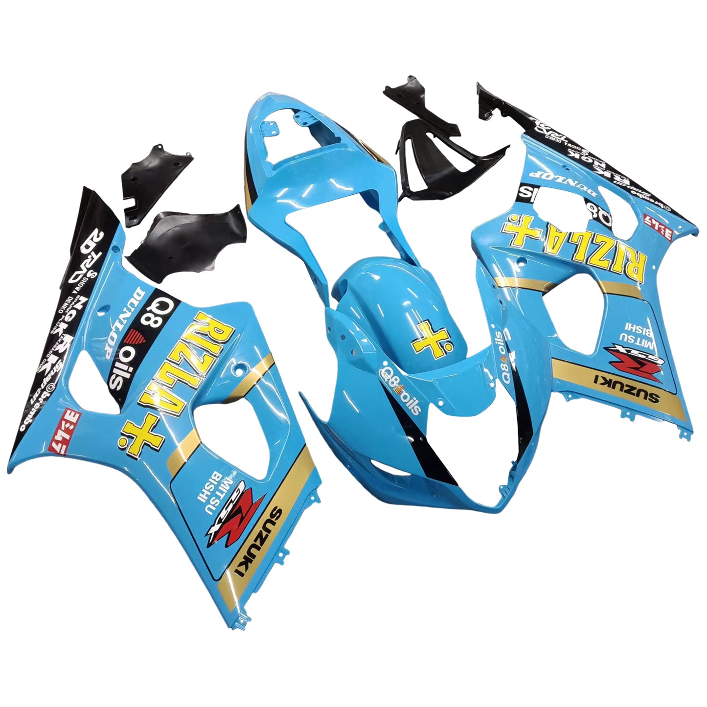 Carene 2003-2004 Suzuki GSXR 1000 Blu Rizla Suzuki Racing Generico