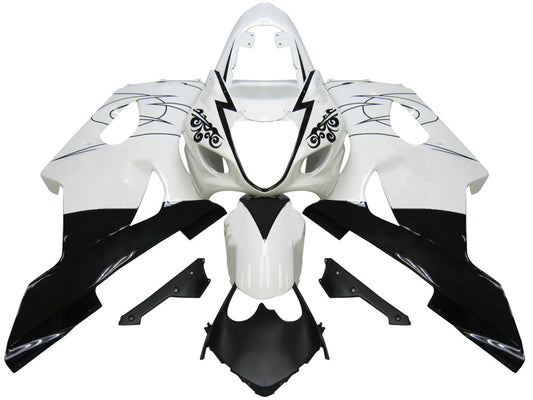 Carene 2003-2004 Suzuki GSXR 1000 Bianco & Nero Corona Suzuki Racing Generico