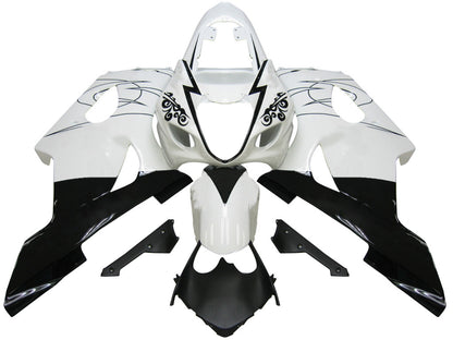Amotopart 2003-2004 Suzuki GSXR1000 Cladding White e multi-kit nero