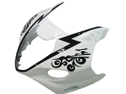 Amotopart 2003-2004 Suzuki GSXR1000 Cladding White e multi-kit nero