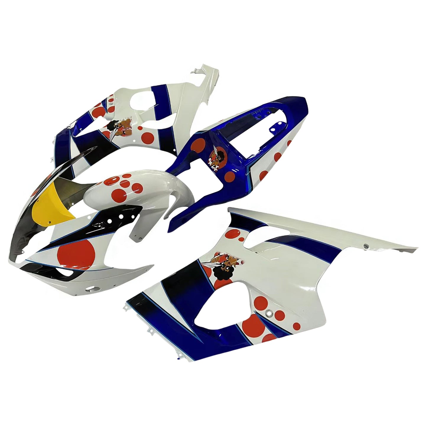 Carene 2003-2004 Suzuki GSXR 1000 Multi-Color pepephone Racing Generico