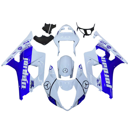 Amotopart 2003-2004 Suzuki GSXR1000 Cladding Blue & White Kit